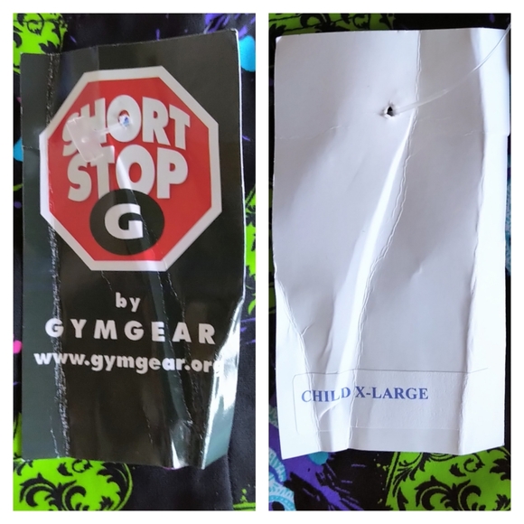 NWT GymGear Dance / Gymnastics Shorts - Hearts & Skulls Print - Child XL - Picture 3 of 4